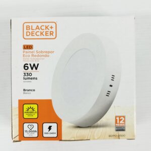 PANEL LED 6W ECO SOBREPONER CALIDA BCO REDONDO Art. CTREDONDO