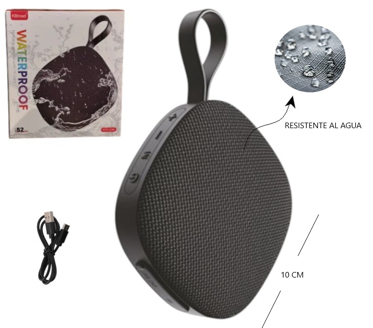 PARLANTE BT PORTATIL RESISTENTE AL AGUA Art. ITKTS2119