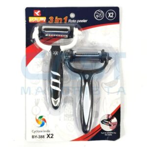 PELAPAPA PELADOR {CTE011} 3 CORTES 2 PCS BLISTER Art. CTBLISTER
