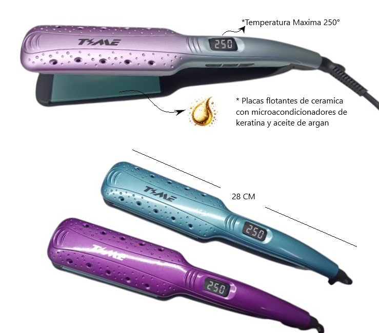 PLANCHA DE PELO TECNOLOGIA THERAPY KERATIN TIME Art. ITP113238