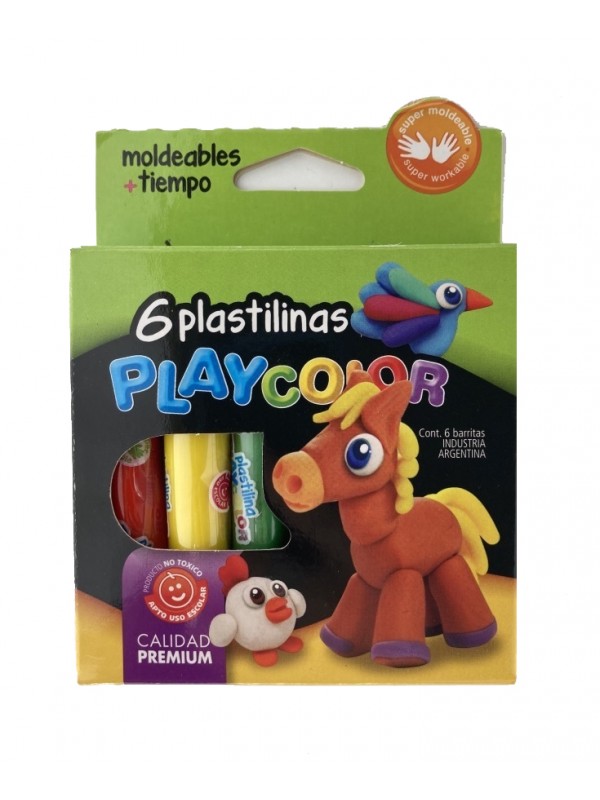 PLASTILINA PLAYCOLOR x6 Art. ML400000