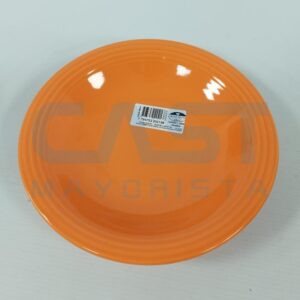 PLATO HONDO CERAMICO (L2000) NARANJA ANCERS Art. CTANCERS