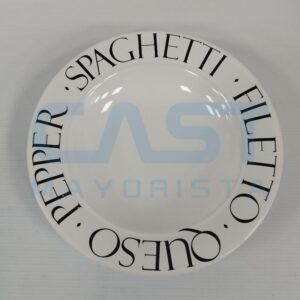 PLATO HONDO CERAMICO (L5000) BW SPAGUETTI Art. CTSPAGUETTI