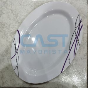 PLATO OVALADO 14″ (35CM) VIOLETA Art. CTVIOLETA