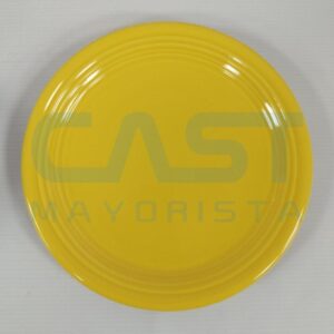 PLATO POSTRE CERAMICO AMARILLO (210341) ANCERS 20CM Art. CT20CM