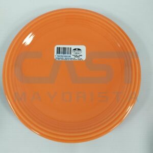 PLATO POSTRE CERAMICO NARANJA (210313) ANCERS 20CM Art. CT20CM