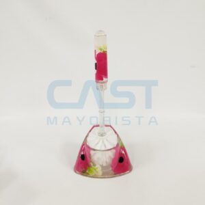 PORTA CEPILLO 33X16X11CM FLOR ROSA Art. CTROSA