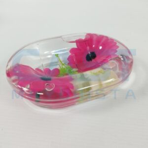 PORTA CEPILLO Y PASTA DENTAL FLOR AZUL Art. CTAZUL