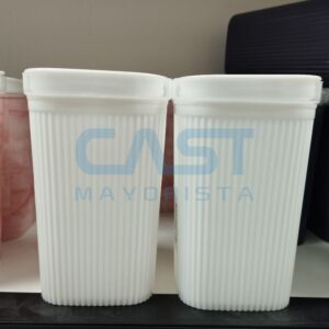 PORTA CEPILLOS 380ML (13823) CLASICO FRISO BLANCO Art. CTBLANCO