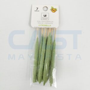 SAHUMERIO MINI TRIPLE EMPASTE X7 CITRONELLA Art. CTCITRONELLA