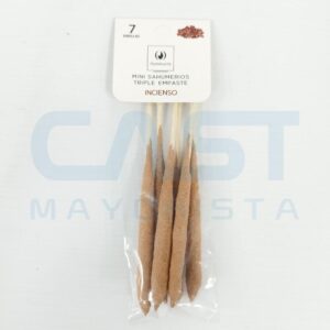 SAHUMERIO MINI TRIPLE EMPASTE X7 INCIENSO Art. CTINCIENSO