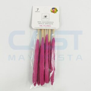 SAHUMERIO MINI TRIPLE EMPASTE X7 MIL FLORES Art. CTFLORES