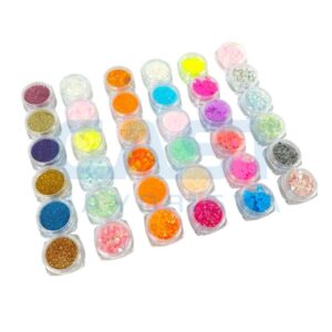 SET BRILLANTINA P UA {WA206} 6 PCS PURPURINAS Art. CTPURPURINAS