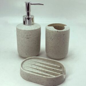 SET DE BANO 3 PCS TRIO DINAMICO STONE Art. CTSTONE