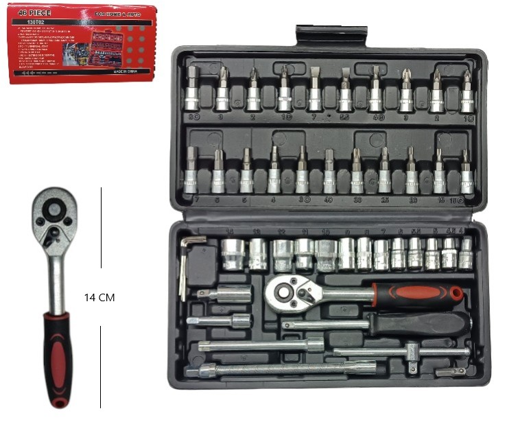 SET DE LLAVE TUBO 46PCS Art. IT130T02