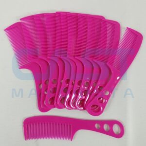SET X12 PEINE PLASTICO FUXIA 21CM C MANGO Art. CTMANGO