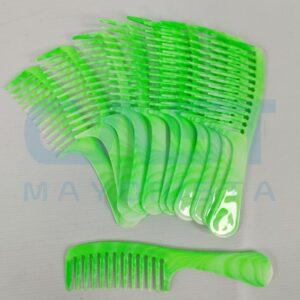 SET X12 PEINE PLASTICO VERDE 21CM C MANGO Art. CTMANGO