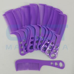 SET X12 PEINE PLASTICO VIOLETA 21CM C MANGO Art. CTMANGO