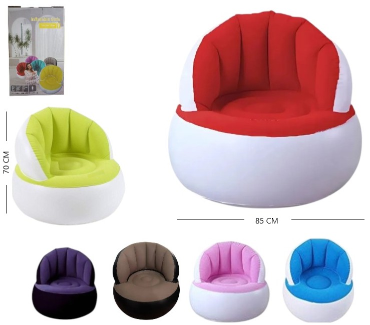 SOFA SILLON PUFF ALMEJA INFLABLE Art. ITISF160912