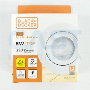SPOT LED 5W ECO EMBUTIR CALIDA REDONDO Art. CTREDONDO