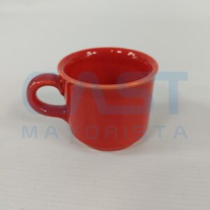 TAZA CAFE (5105) C PLATO ROJO Art. CTROJO