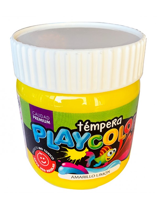 TEMPERA POTE PLAYCOLOR 250 GR AMARILLO LIMON Art. ML400053