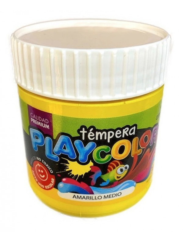 TEMPERA POTE PLAYCOLOR 250 GR AMARILLO MEDIO Art. ML400047