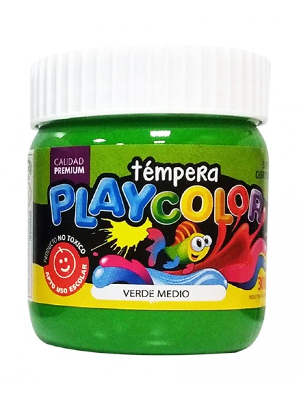 TEMPERA POTE PLAYCOLOR 250 GR VERDE MEDIO Art. ML400055