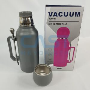 TERMO MATE {WD536} 1300ML C BOMBILLA Y MANIJA Art. CTMANIJA