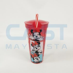 VASO 540ML DOS EN UNO C SORBETE MINNIE Art. CTMINNIE