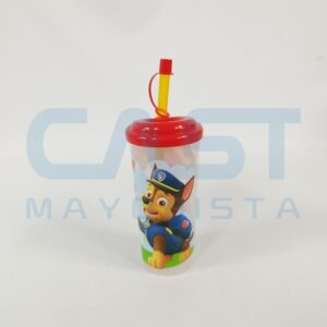 VASO ALTO TAPA C SORBETE PAW PATROL Art. CTPATROL
