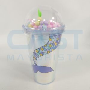 VASO PLASTICO DECORATIVO SIRENA Art. CTSIRENA