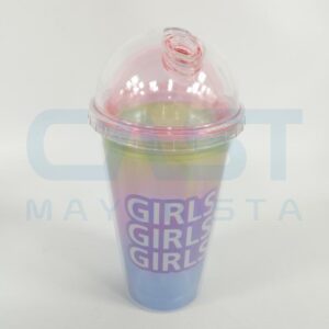 VASO PLASTICO DEGRADADO GIRLS Art. CTGIRLS