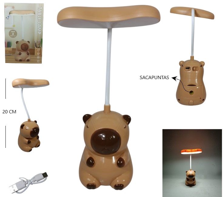 VELADOR CAPYBARA CON SACAPUNTAS Art. ITLED83065