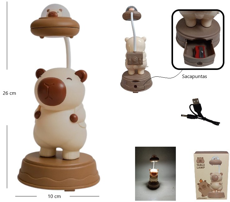 VELADOR CAPYBARA OVNI OFERTA Art. ITLED83061