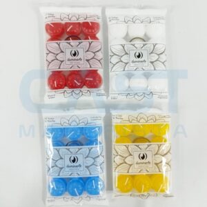 VELAS DE NOCHE COLOR X12 EN BOLSA Art. CTBOLSA