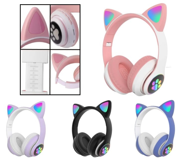 VINCHA GATITO AUX BT CON LUZ Art. ITAU16015
