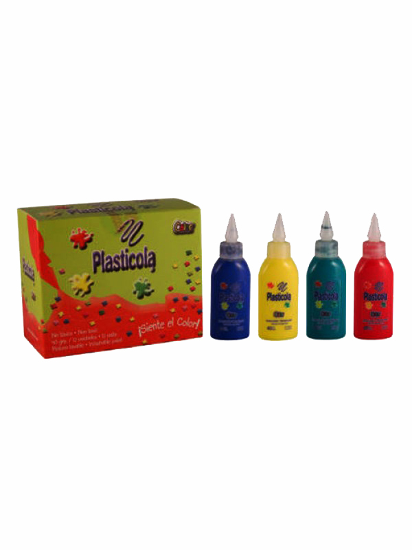 x12 ADHESIVO PLASTICOLA COLORES SURTIDOS 40g Art. ML304108