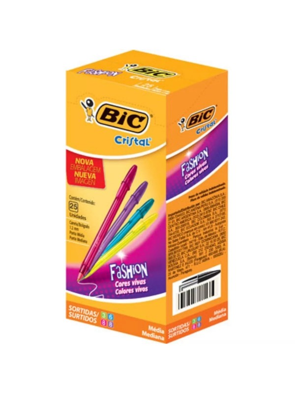 x25 BOLIGRAFO BIC FASHION SURTIDAS Art. ML321024