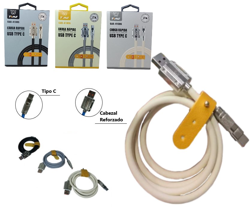 CAB41011 CABLE TIPO C PUNTA DE METAL Art. ITCAB41005