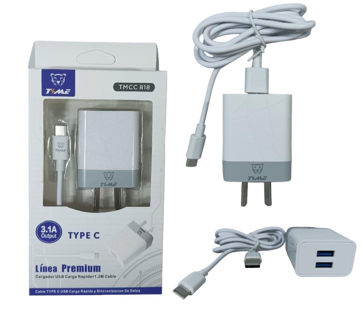 CARGADOR TIME 31 TIPO C 2USB Art. ITTMCC818