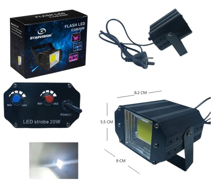 FLASH LED COB20W BLANCO Art. ITSVFL01