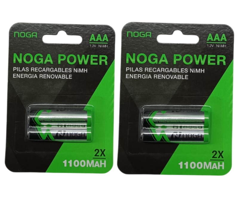 PILAS AAA BLISTER RECARGABLE NOGA 1100MAH Art. IT0753