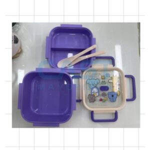 LUNCHERA {WF17} CUADRADO C 2 DIVISION Y CUBIERTO Art. CTCUBIERTO