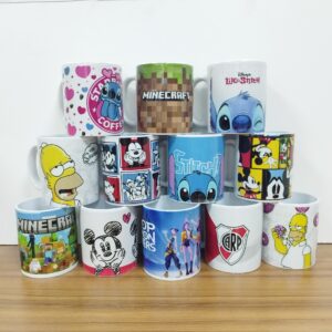 TAZA CERAMICA ESTAMPADA SURTIDA Art. CTSURTIDA