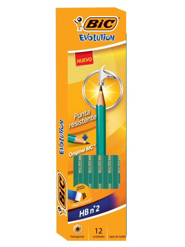 [ML321325] LAPIZ GRAFITO BIC EVOLUTION N°2 HB x12