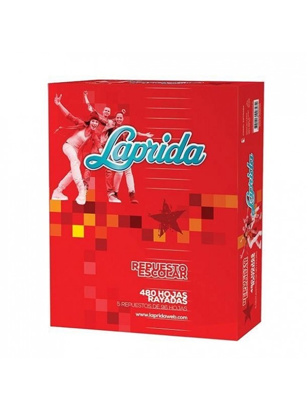 [ML366500] REPUESTO LAPRIDA x480 HOJAS RAYADO