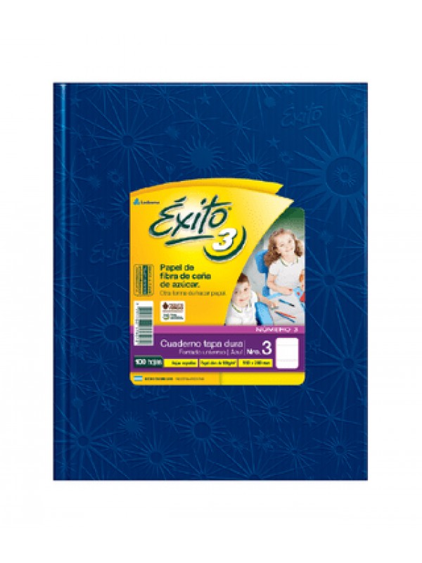 [ML363071] CUADERNO EXITO 19x25 x100 HOJAS AZUL
