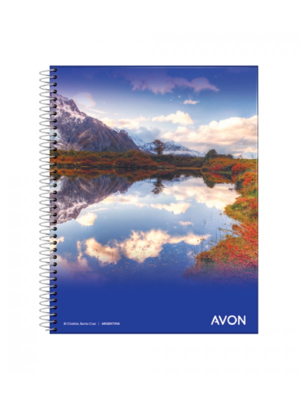 [ML363035] CUADERNO CON ESPIRAL 16x21 GLORIA / AVON x84 HOJAS CUADRICULADO