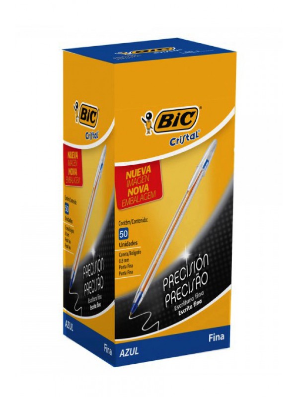 [ML321013] x50 BOLIGRAFO BIC CRISTAL FINA AZUL